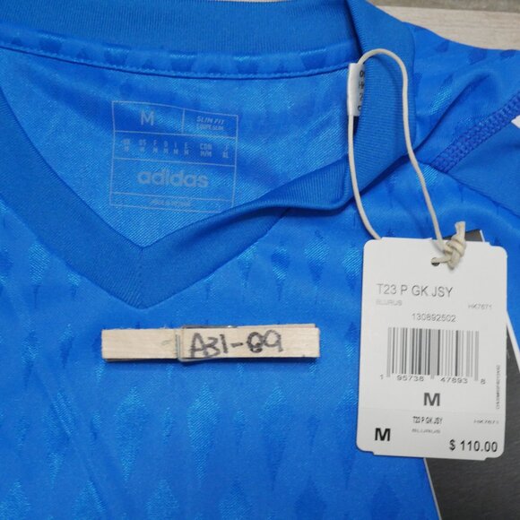 Adidas T23 GK Jersey Soccer Men's Size M Blue GoalKeeper Breathable Slim Fit NWT - Picture 6 of 11